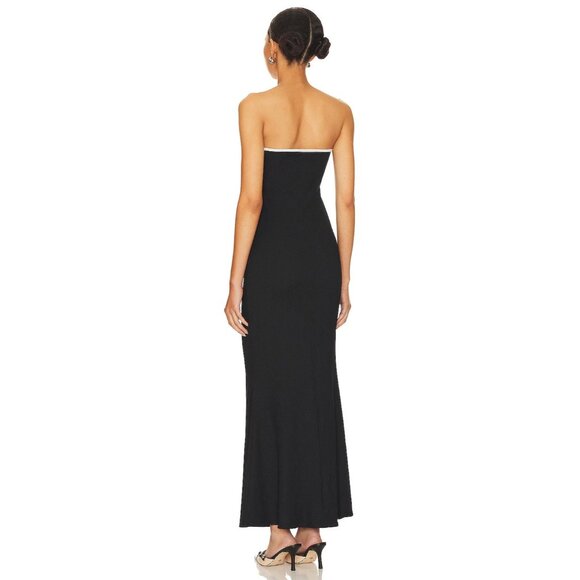 LIONESS Illuminating Maxi Dress in Onyx Black - Picture 3 of 3